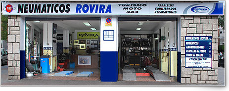Vista frontal de Neumaticos Rovira